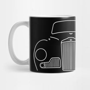 Sunbeam Supreme MkIII 1950s British classic car white outline graphic Mug